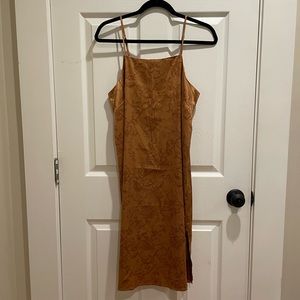 Gold slip dress